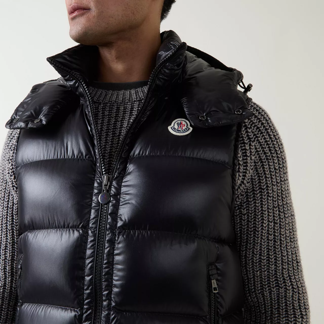 MONCLER Bormes Down Gilet - Black