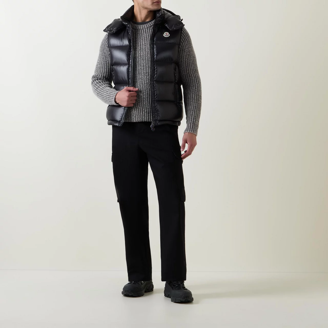 MONCLER Bormes Down Gilet - Black