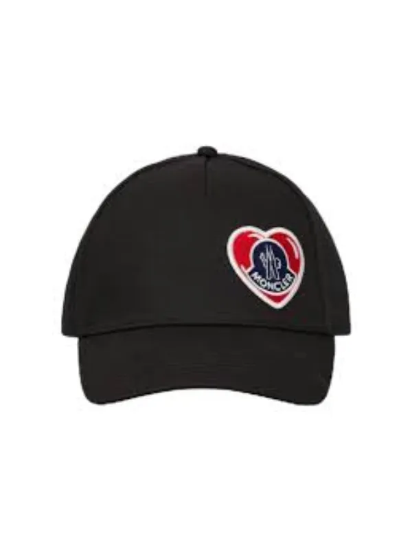 Moncler Cap Baseball Logo Black