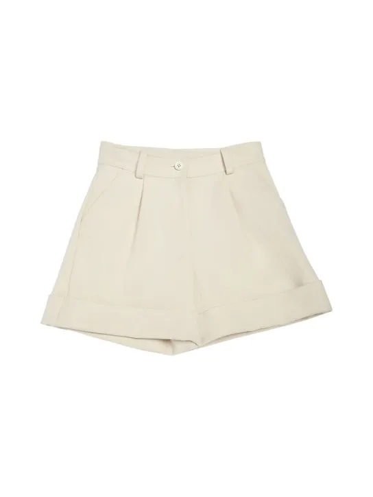 Moncler   Double cotton twill Bermuda shorts 