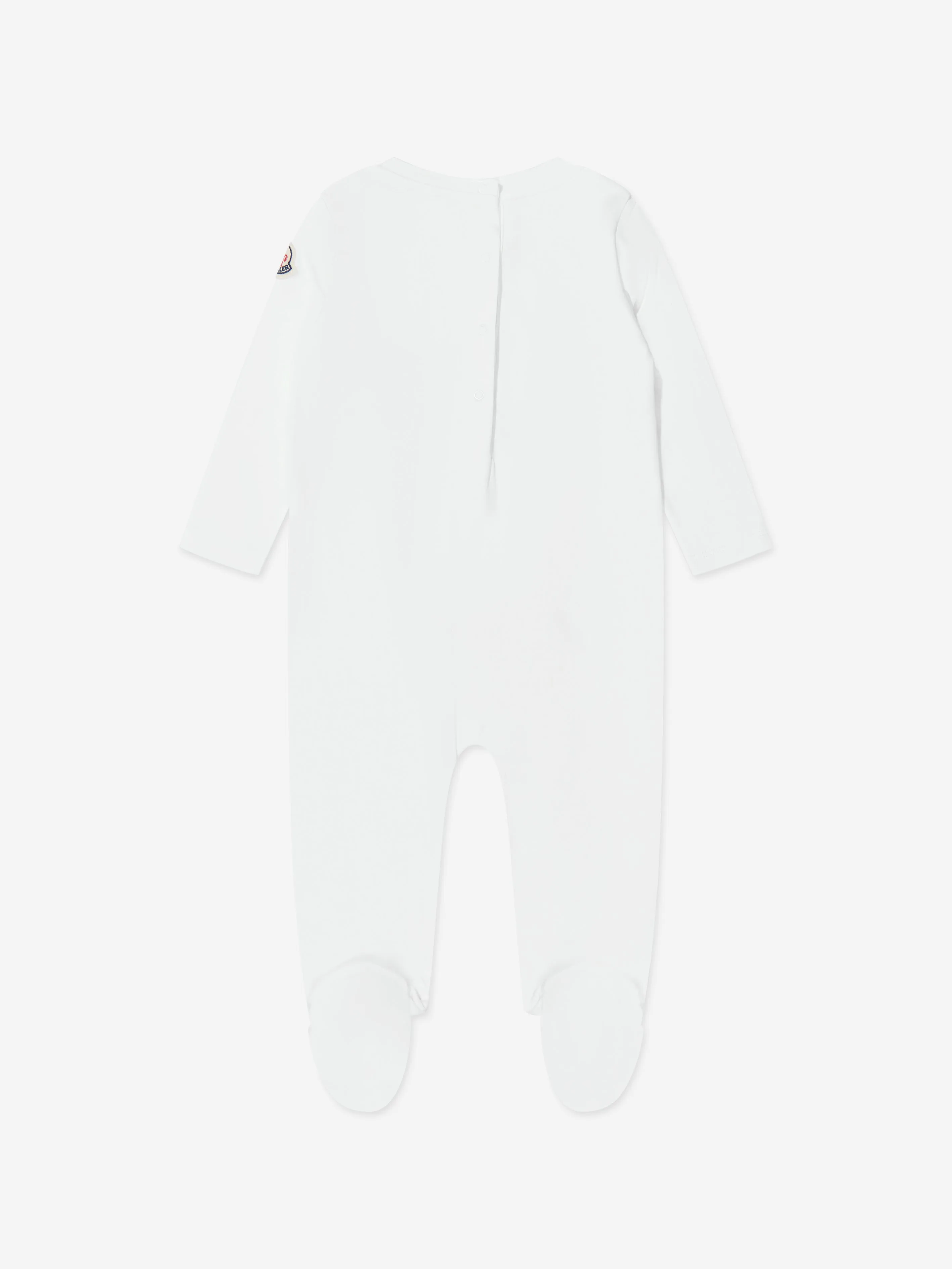 Moncler Enfant Baby Boys Logo Babygrow And Bib Set in Grey