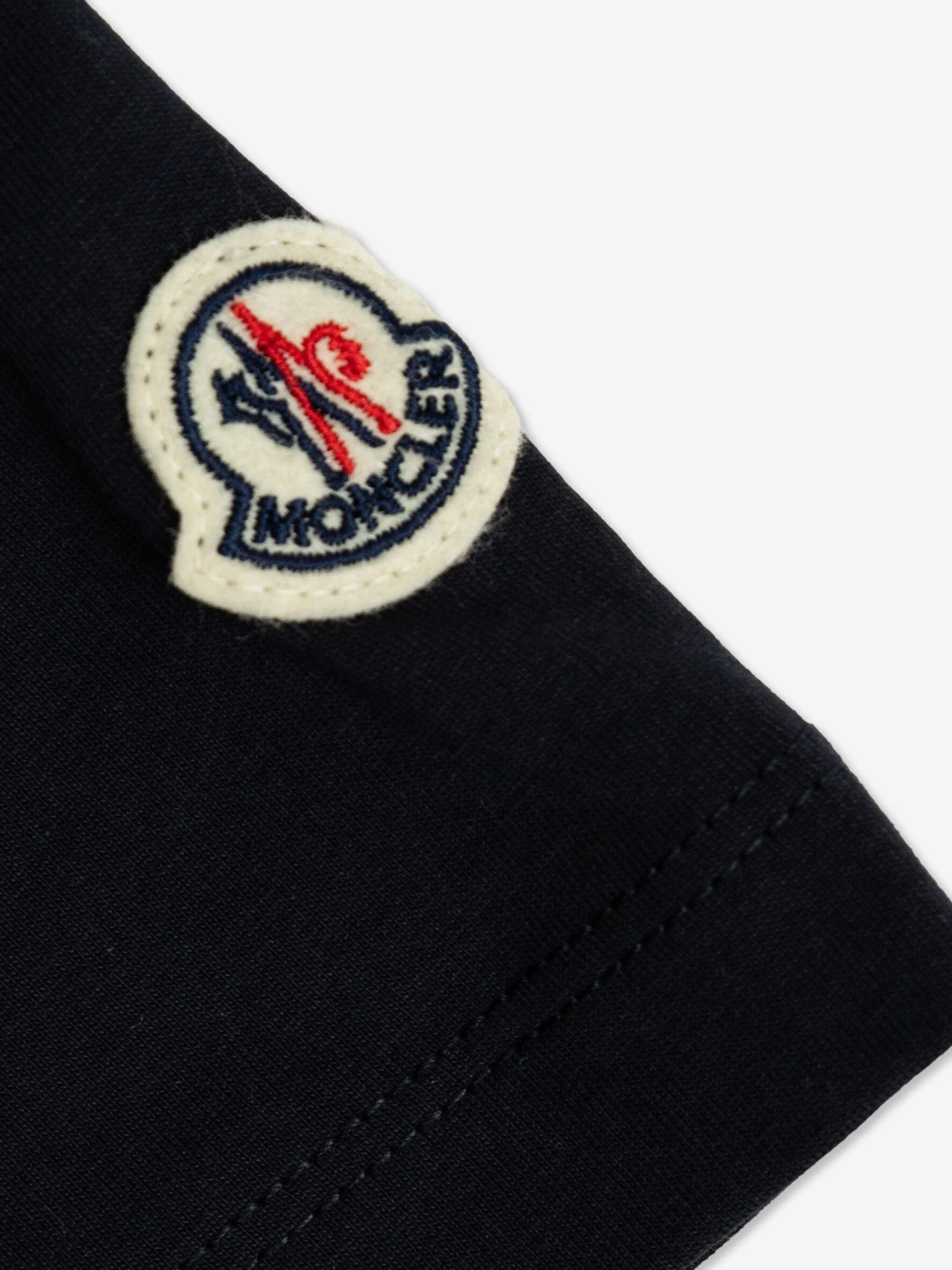 Moncler Enfant Boys Logo T-Shirt in Navy