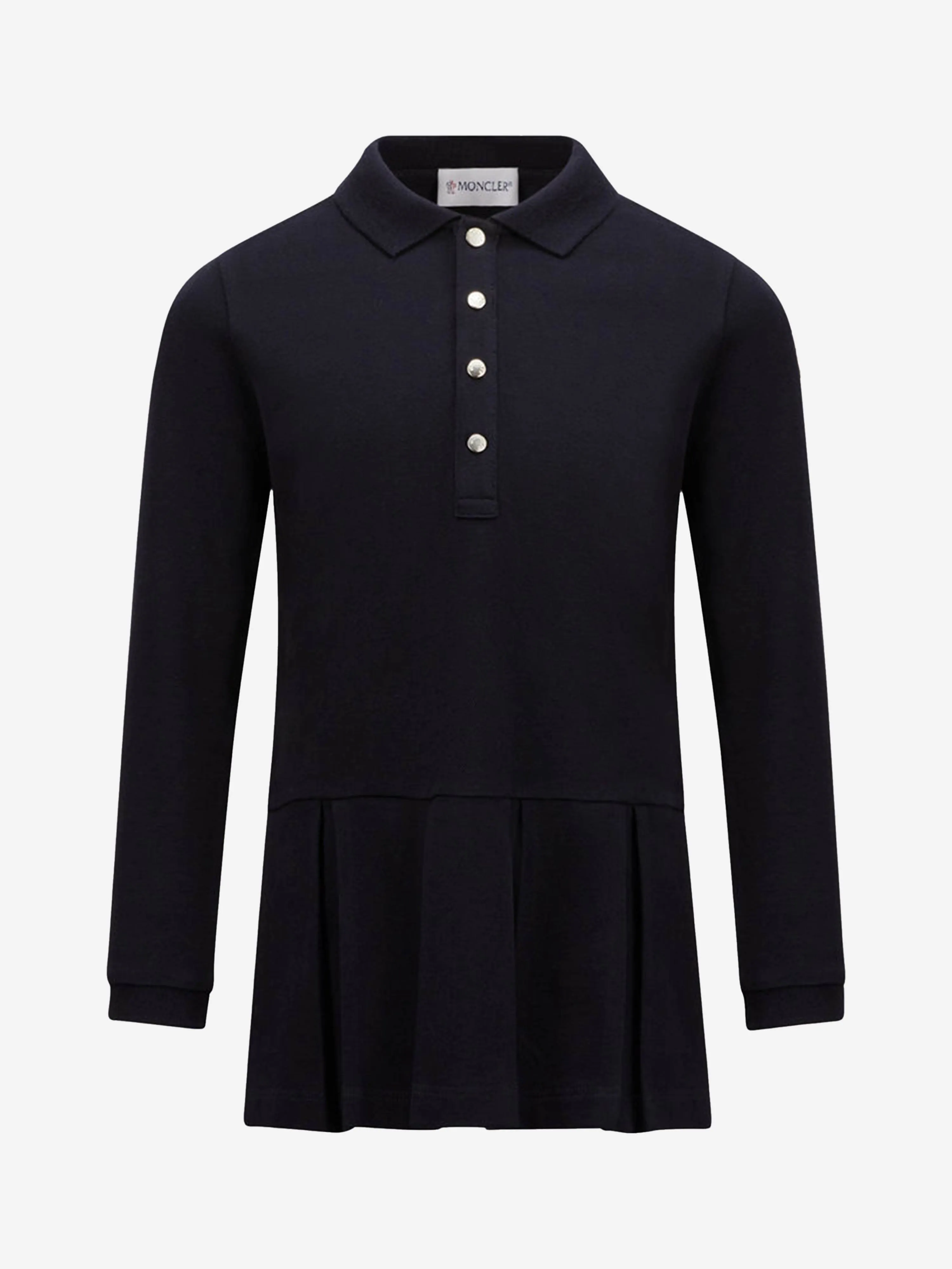 Moncler Enfant Girls Polo Dress in Navy