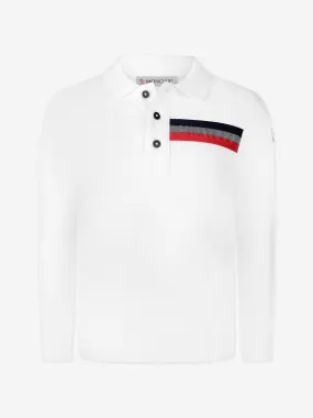 Moncler Enfant Moncler Boys Cotton Long Sleeve Polo Top