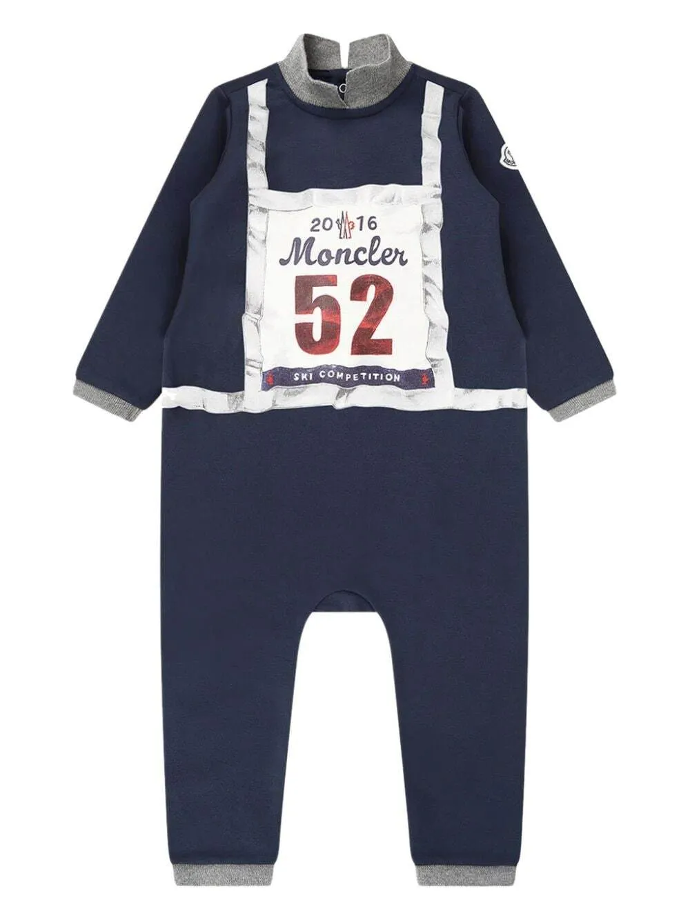 Moncler Enfant Ski Competition cotton romper - Blue