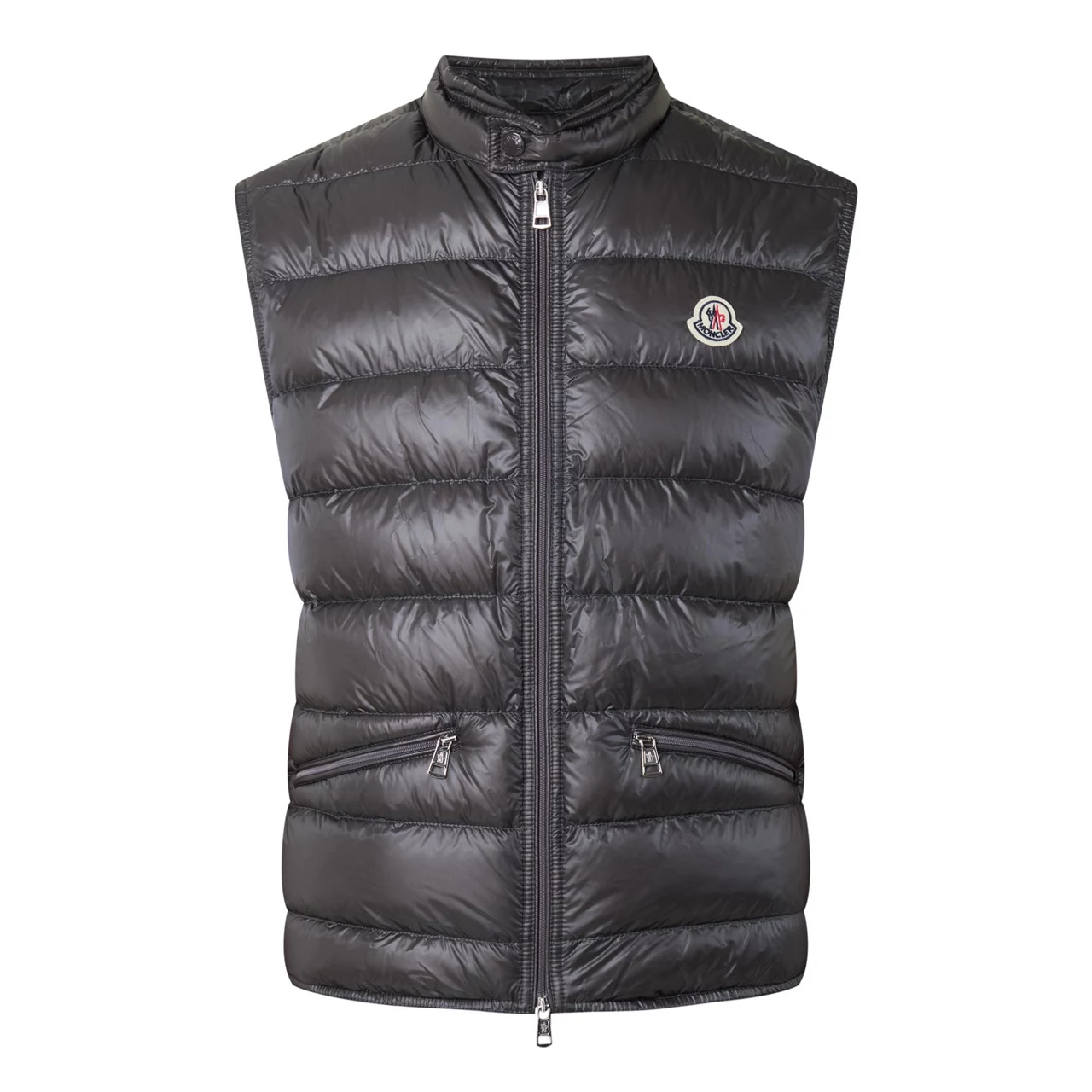 MONCLER Gui Lightweight Padded Gilet - Dark grey