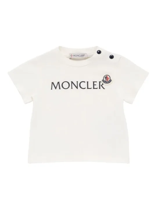 Moncler   Logo cotton blend t-shirt 