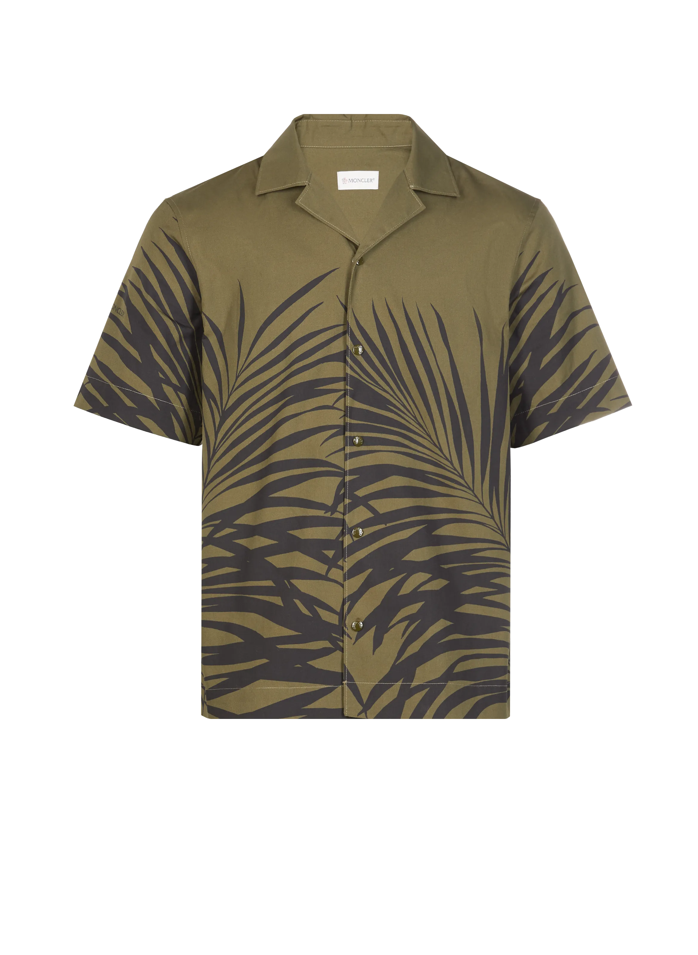 MONCLER  Printed cotton shirt - Green