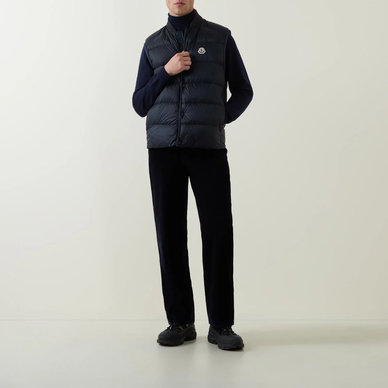 MONCLER Serot Padded Gilet - Navy