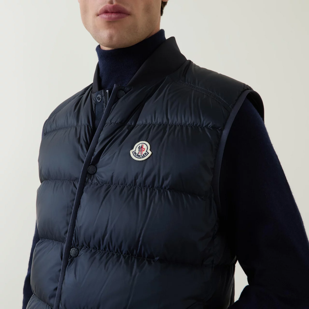 MONCLER Serot Padded Gilet - Navy