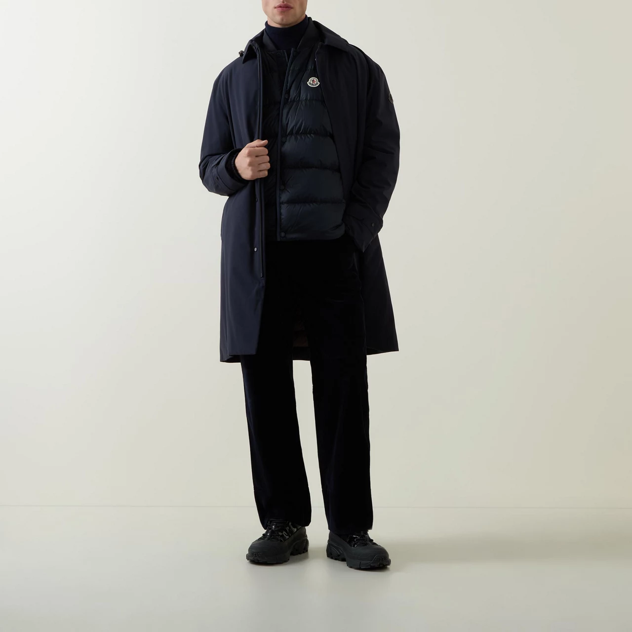 MONCLER Serot Padded Gilet - Navy