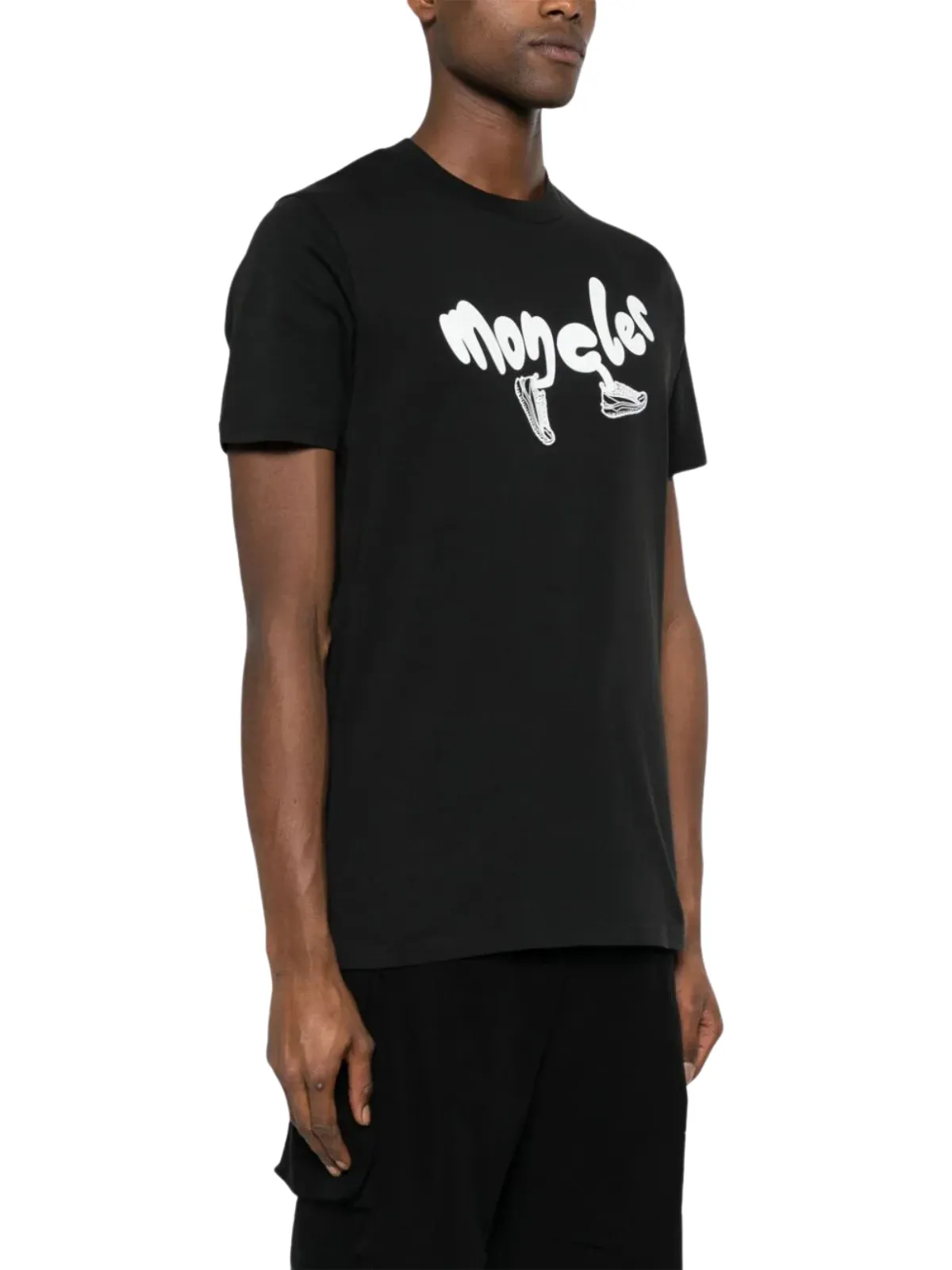 Moncler T-Shirt Logo Black