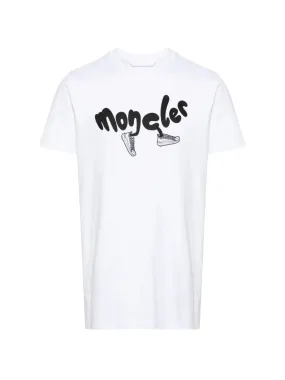 Moncler T-Shirt Logo White