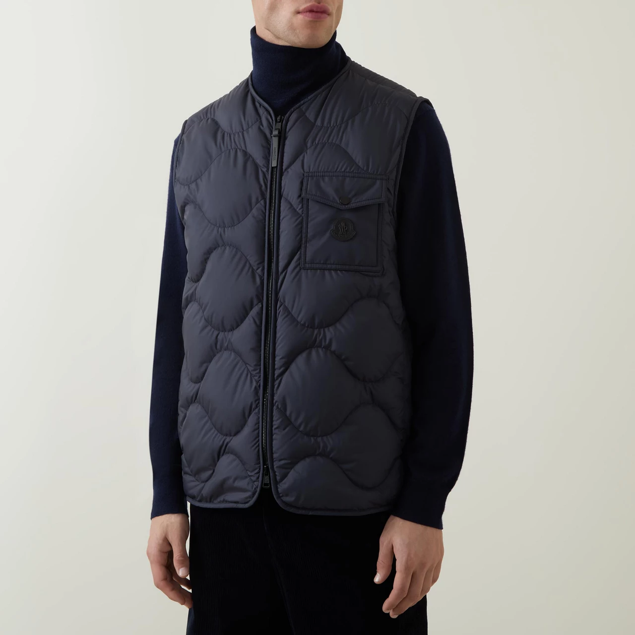 MONCLER Tambosi Quilted Gilet - Navy