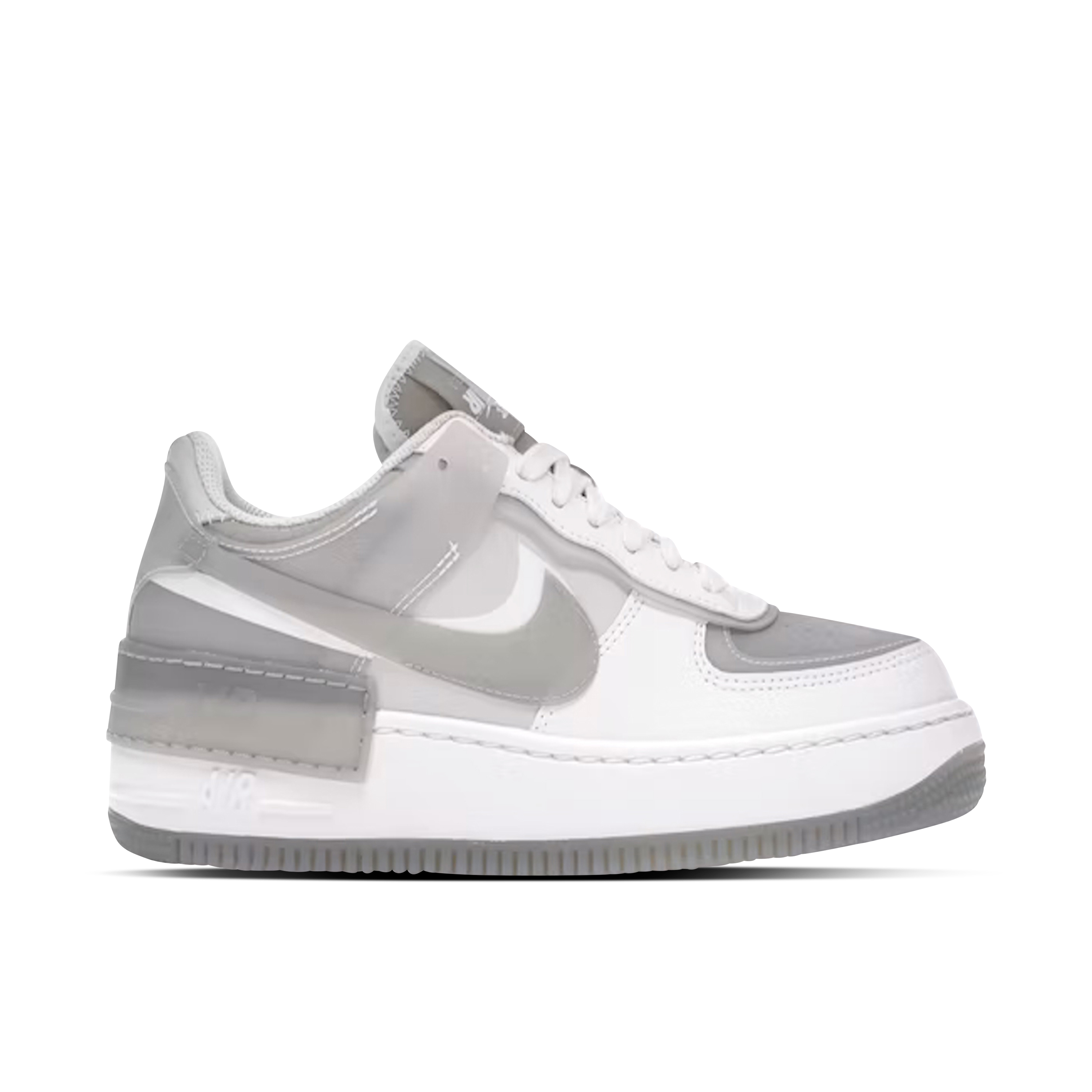 Nike Air Force 1 Low Shadow White Grey Womens | CK6561-100 | Laced