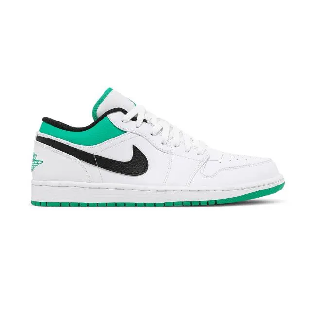 Nike Air Jordan 1 Low (White Lucky Green/ White/ Stadium...