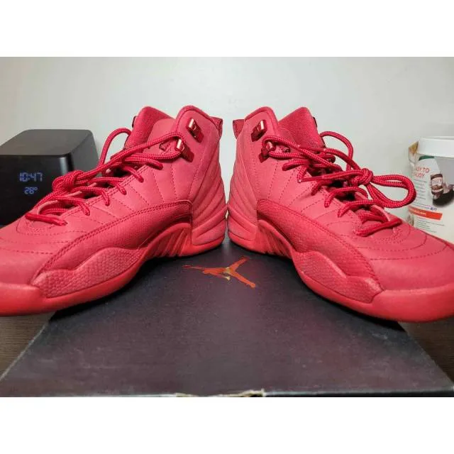 Nike Air Jordan 12 Retro Red Black 153265-601 size 5.5