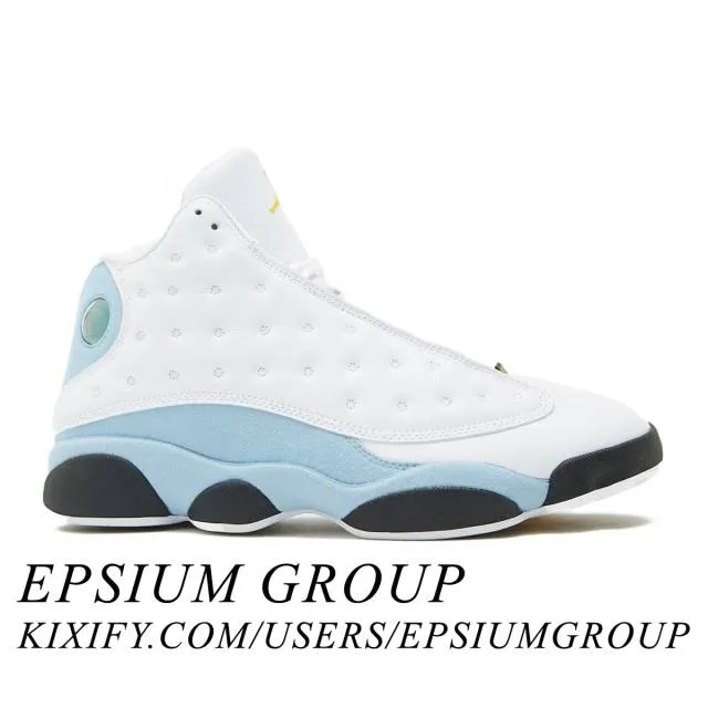 Nike Air Jordan 13 Retro (Blue Grey/ White/ Yellow Ochre...