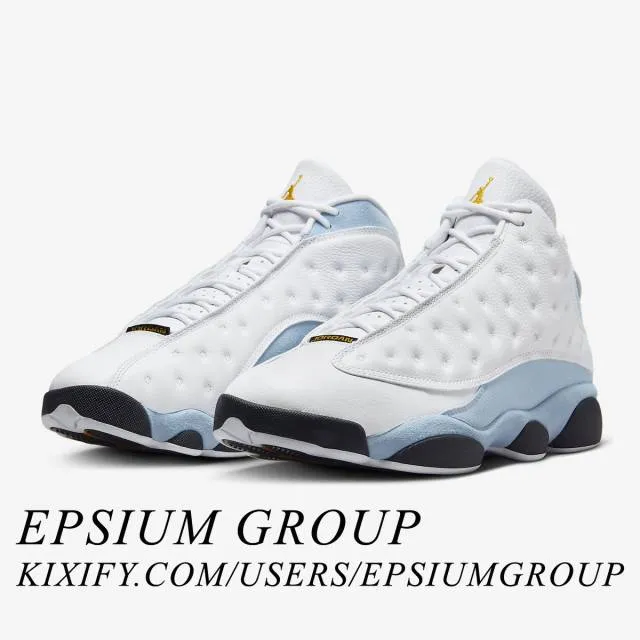 Nike Air Jordan 13 Retro (Blue Grey/ White/ Yellow Ochre...