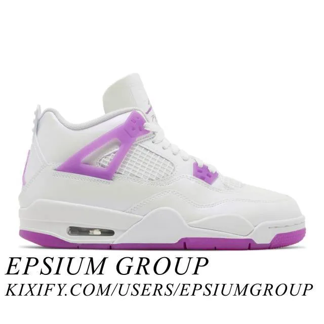 Nike Air Jordan 4 Retro GS (Hyper Violet/ White/ Hyper V...