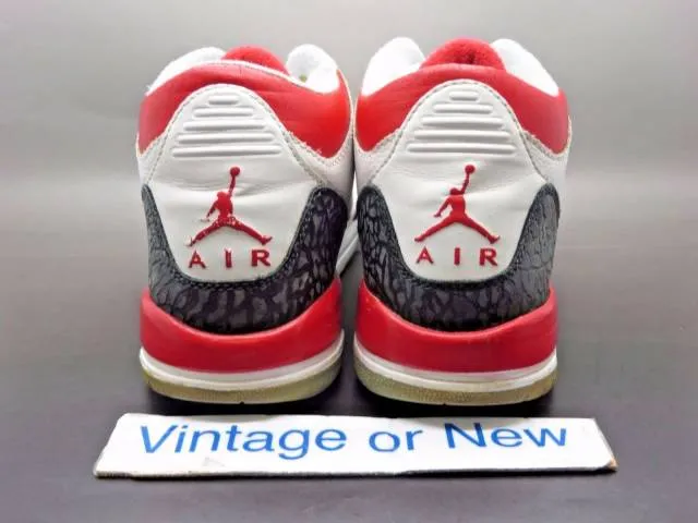 Nike Air Jordan III 3 Fire Red Retro GS 2007 sz 5.5Y