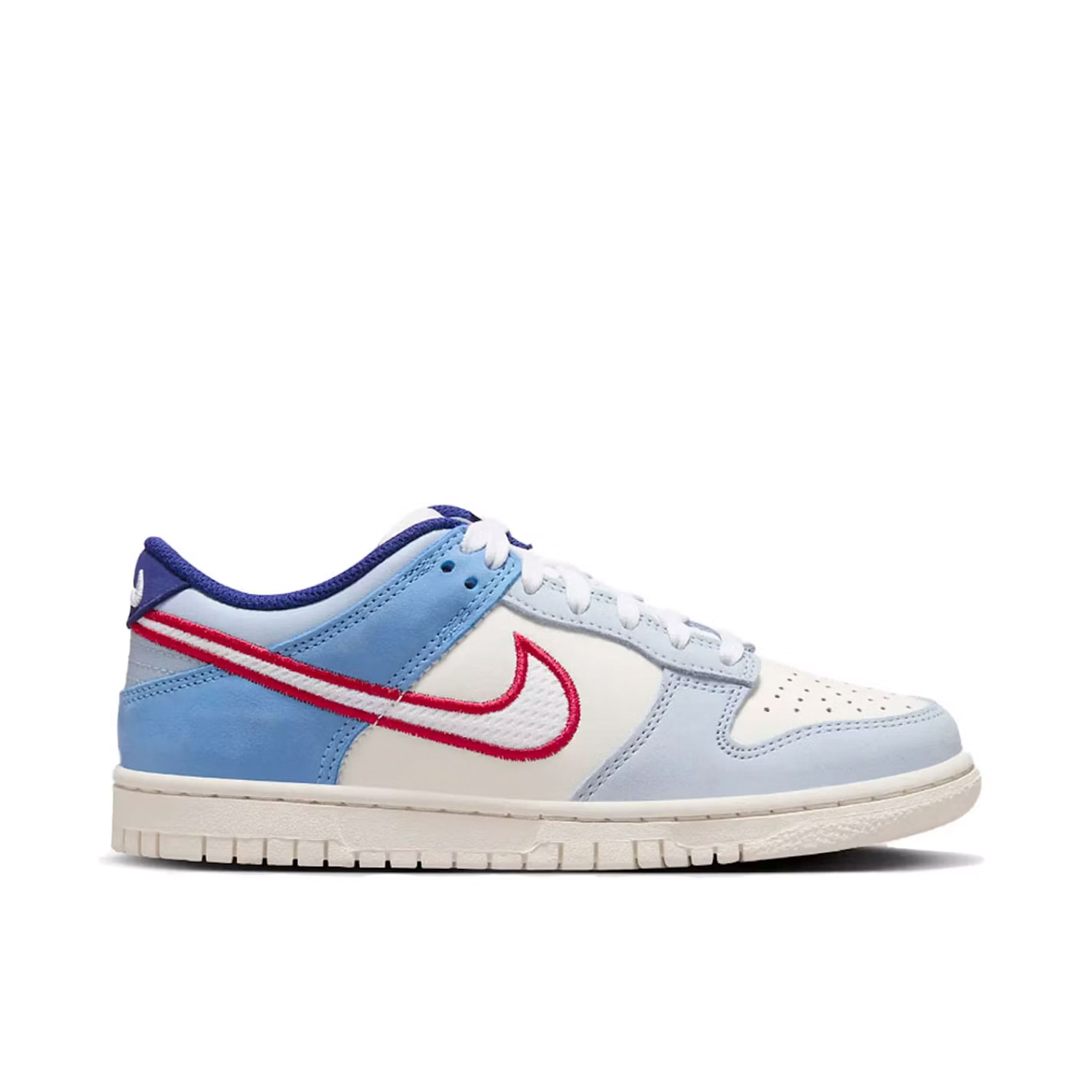 Nike Dunk Low Armory Blue Red Mesh GS | HF5742-111 | Laced