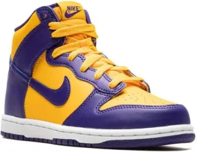 Nike Kids Dunk High Lakers sneakers Purple