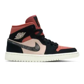 Nike Women's Air Jordan 1 Mid (Canyon Rust/ Particle Bei...