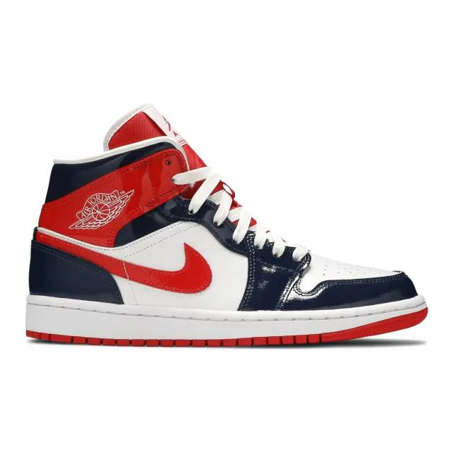 Nike Women's Air Jordan 1 Mid (Champ Colors/ Midnight Na...