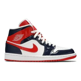 Nike Women's Air Jordan 1 Mid (Champ Colors/ Midnight Na...