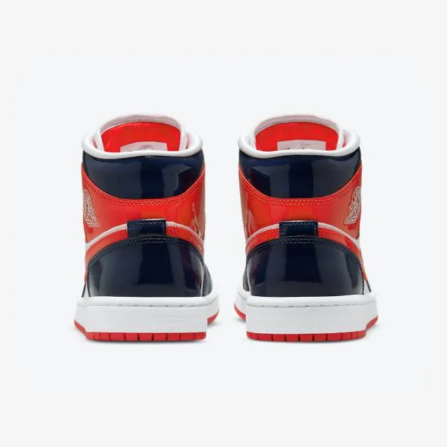 Nike Women's Air Jordan 1 Mid (Champ Colors/ Midnight Na...