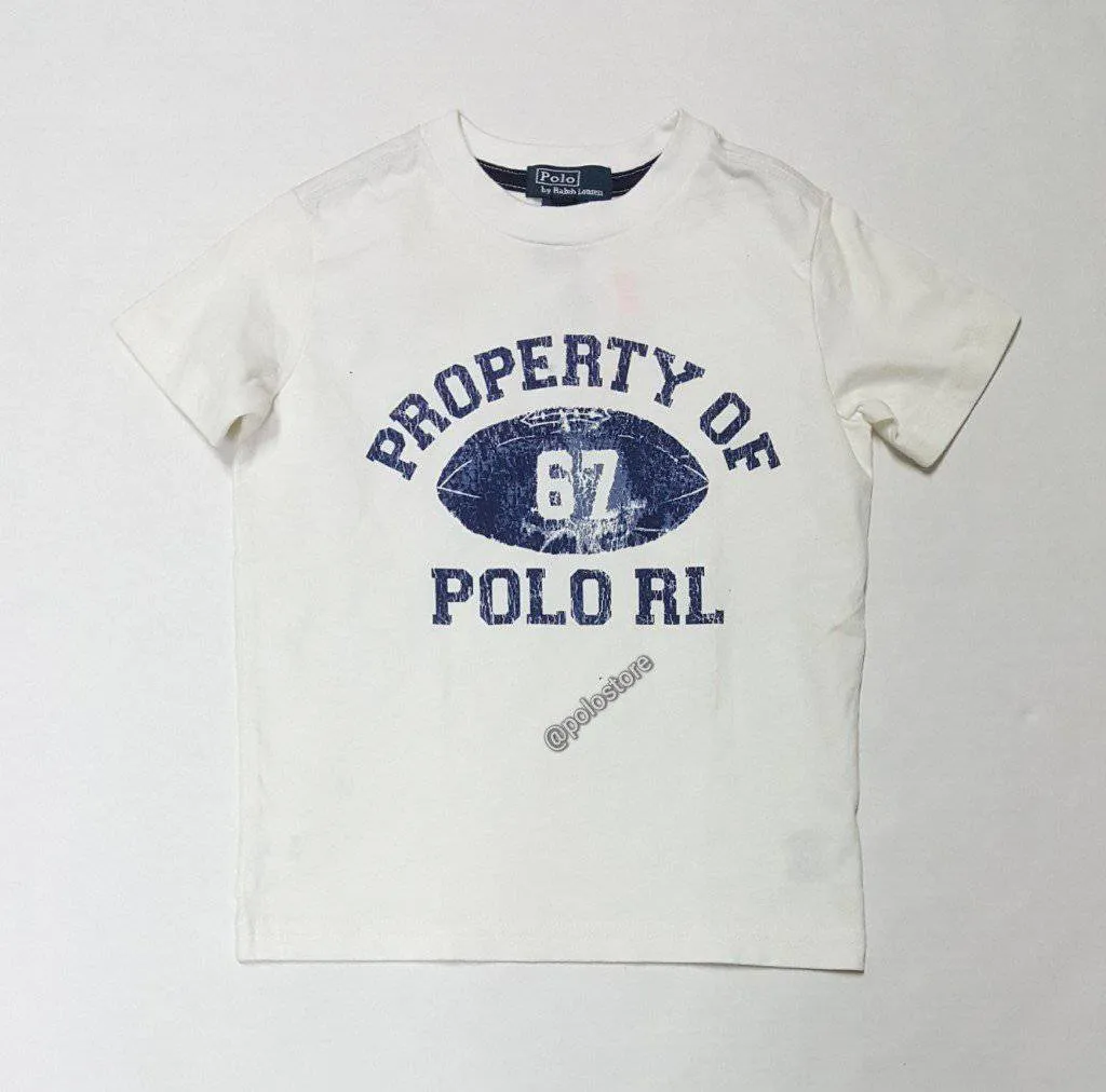 Nwt Kids Polo Ralph Lauren Property of Polo RL Tee (2T-7T)