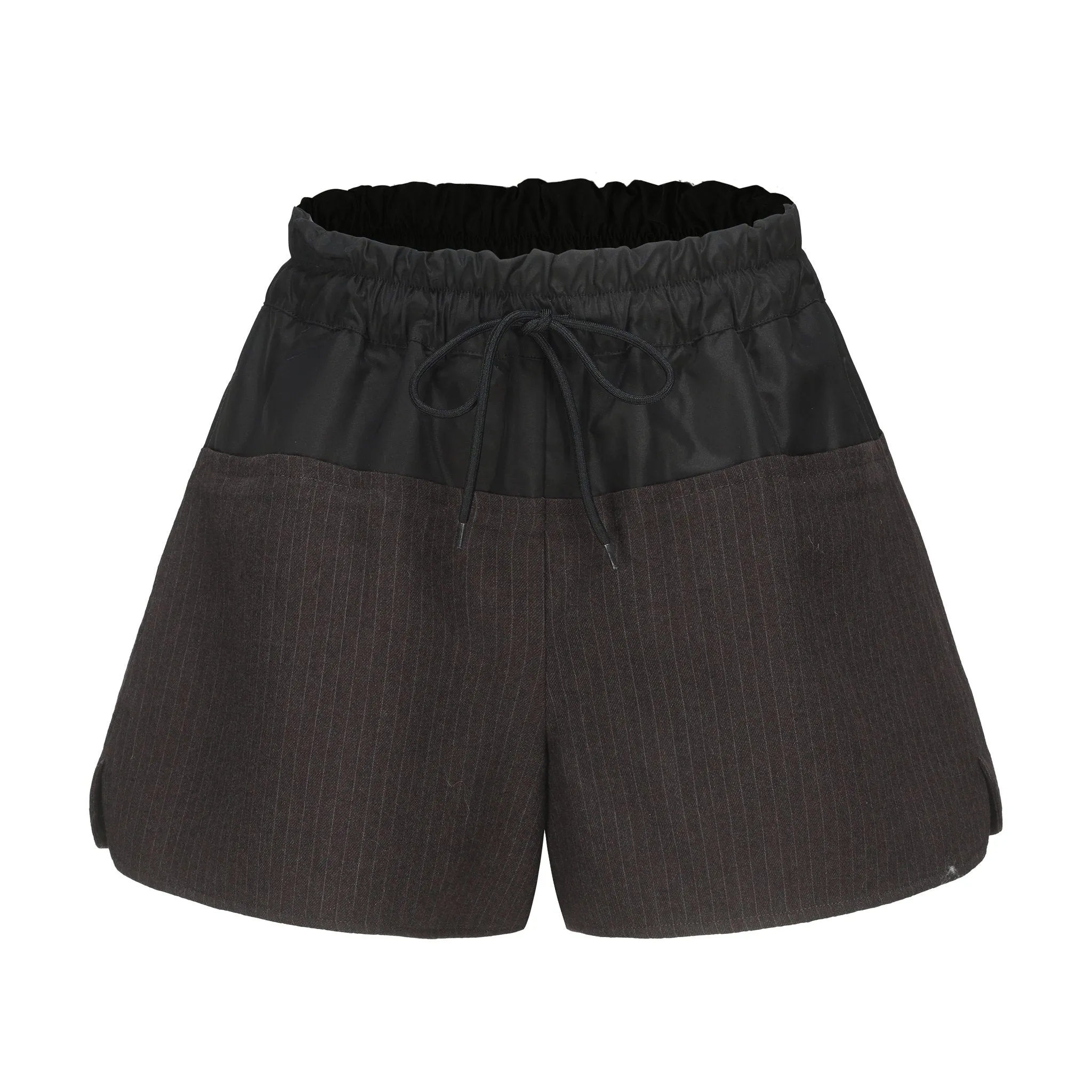 Panelled Striped Shorts-