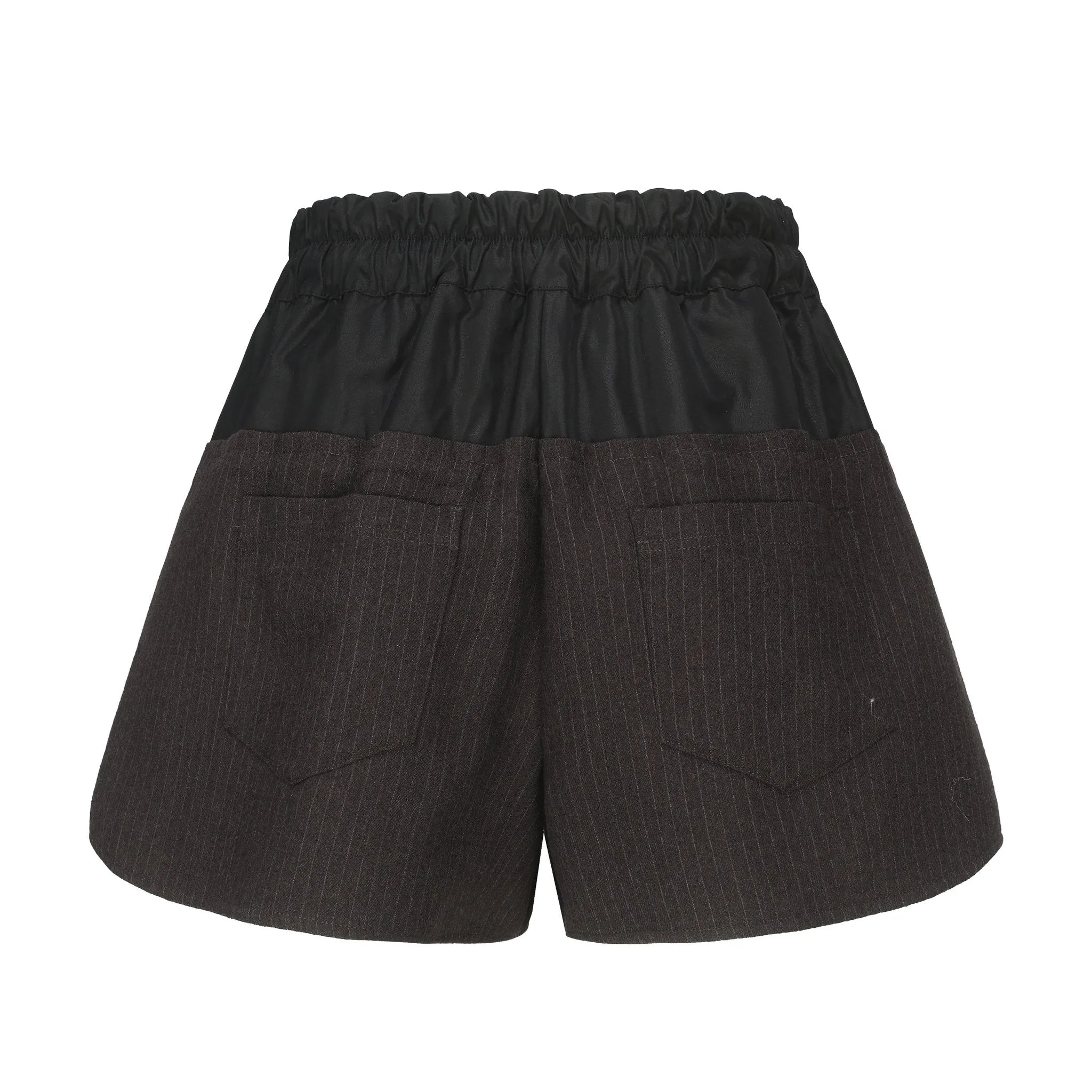 Panelled Striped Shorts-