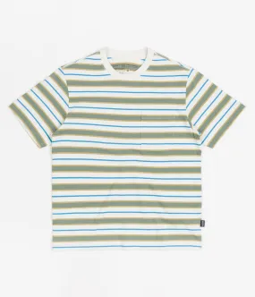 Patagonia Cotton In Conversion Pocket T-Shirt - Skater Stripe: Hemlock Green