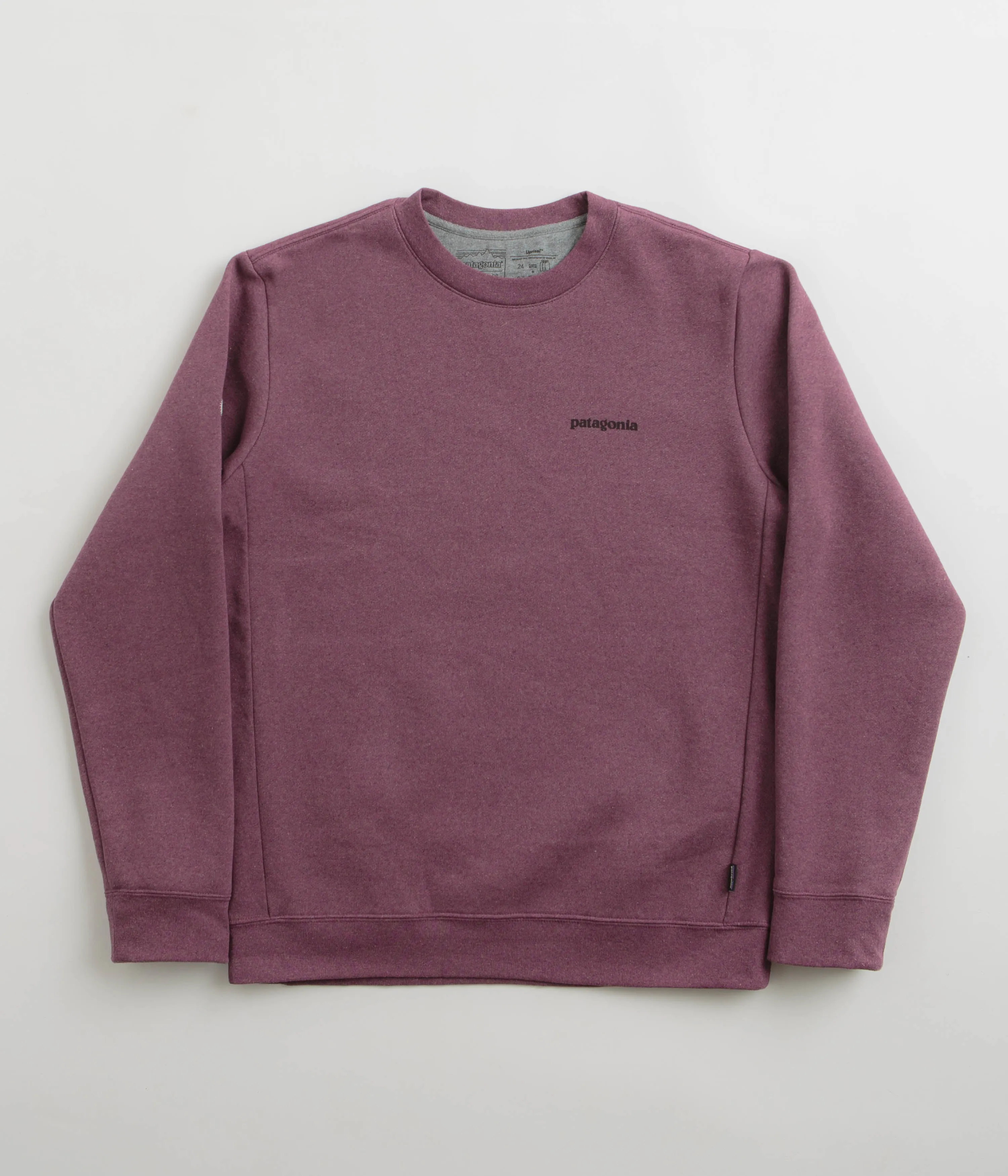 Patagonia Fitz Roy Icon Uprisal Crewneck Sweatshirt - Mystery Mauve