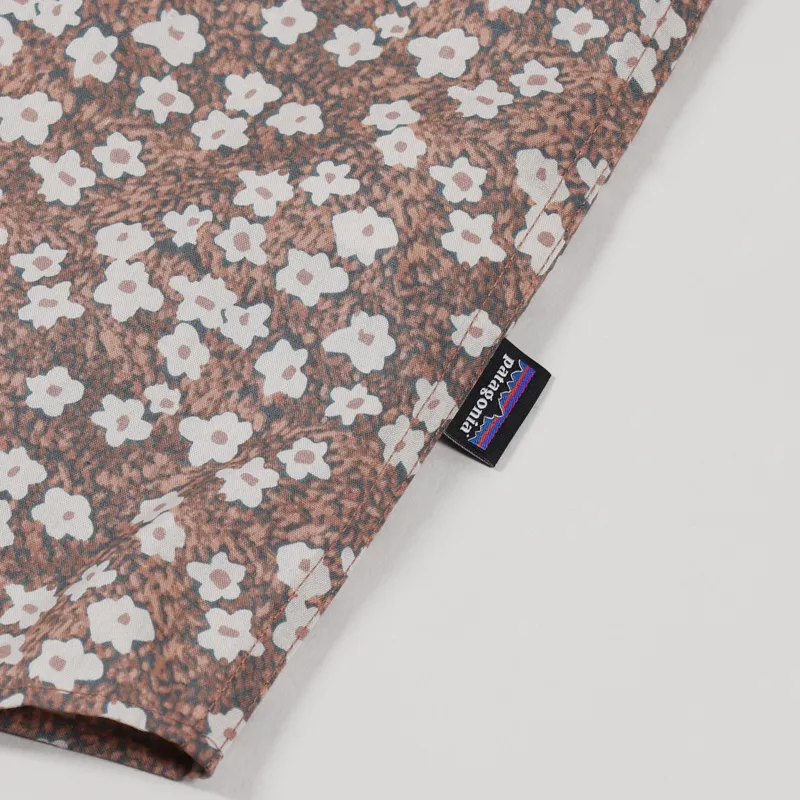 Patagonia Go To Shirt Floral Moss Stingray Mauve