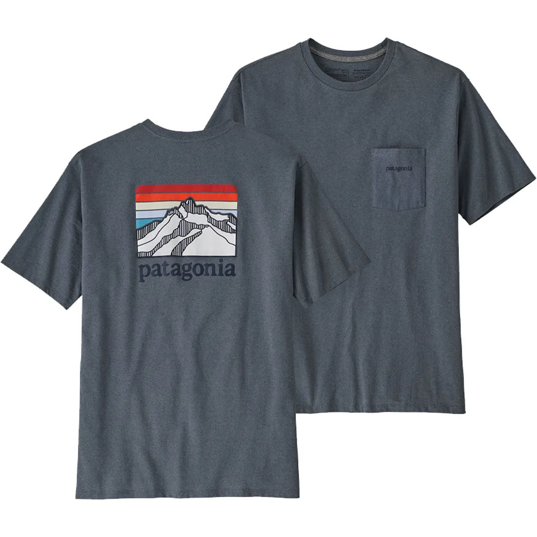 Patagonia Line Logo Ridge Pocket Responsibili-Tee - Men's