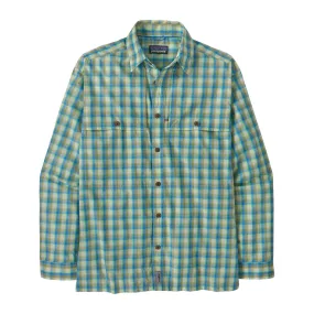 Patagonia L/S Island Hopper Shirt Mirrored: Vessel Blue