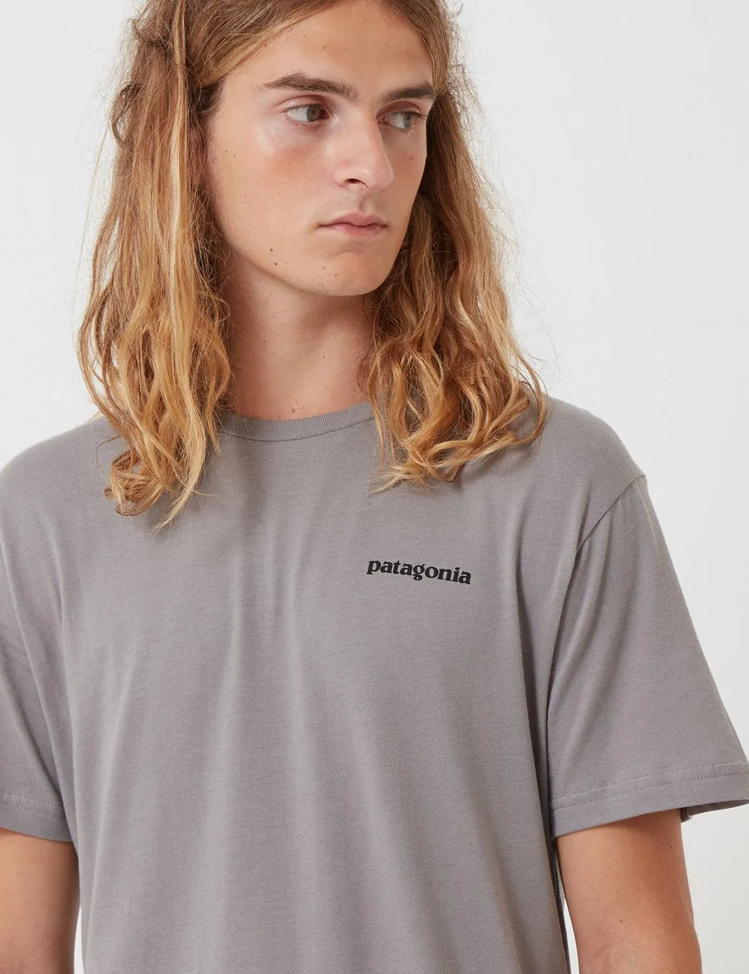 Patagonia P-6 Logo Organic T-Shirt - Feather Grey