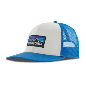 Patagonia - P-6 Logo Trucker Hat - White w/Vessel Blue