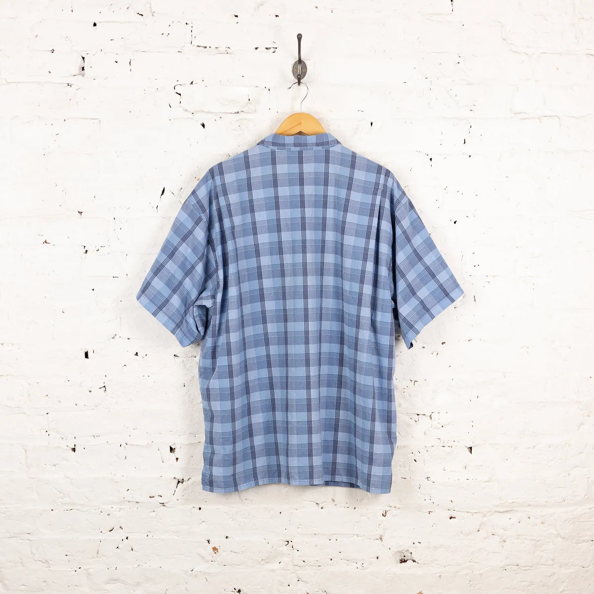 Patagonia Short Sleeve Check Shirt - Blue - XL