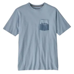 Patagonia Wild Waterline Pocket Responsibili-Tee Steam Blue