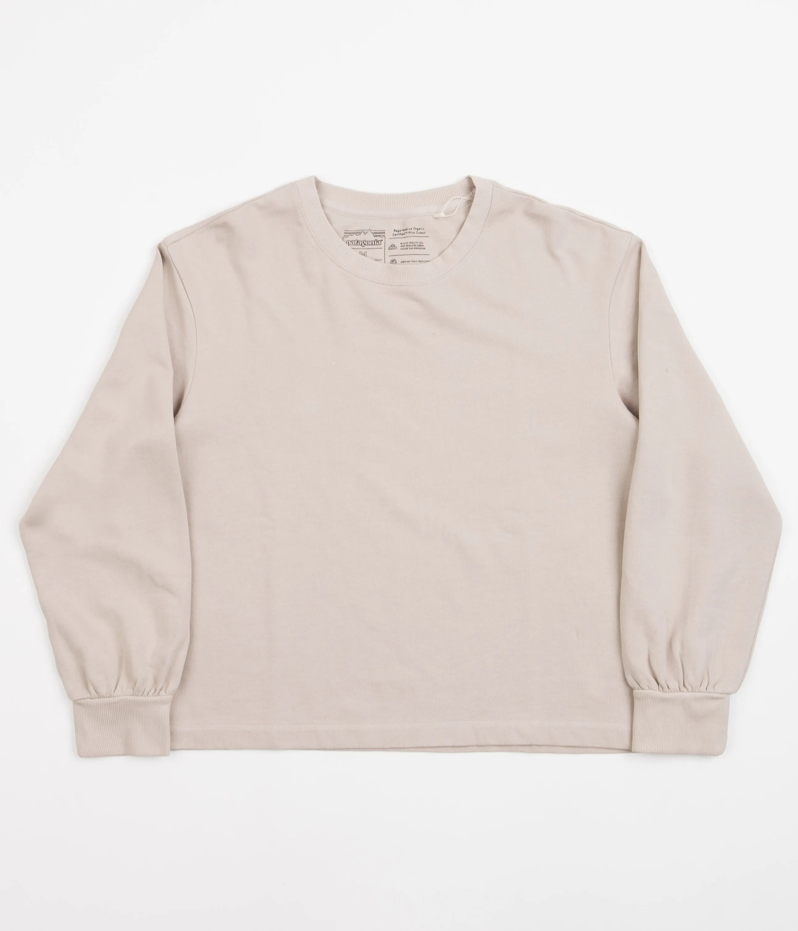 Patagonia Women's Regenerative Organic Essential Crewneck Sweatshirt - Shroom Taupe