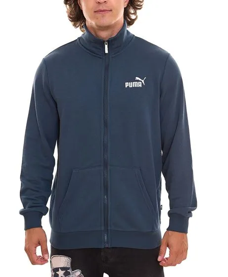 PUMA Men Ess 2 Col Track Jacket giacca da allenamento da uomo sostenibile in cotone 679632 16 blu scuro