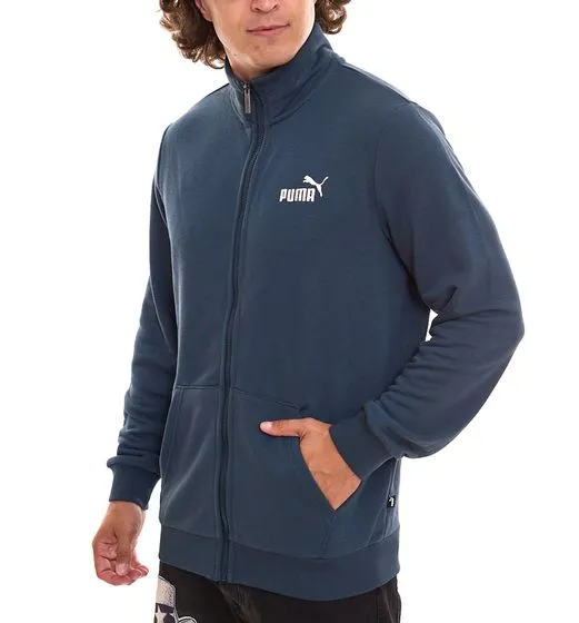 PUMA Men Ess 2 Col Track Jacket giacca da allenamento da uomo sostenibile in cotone 679632 16 blu scuro