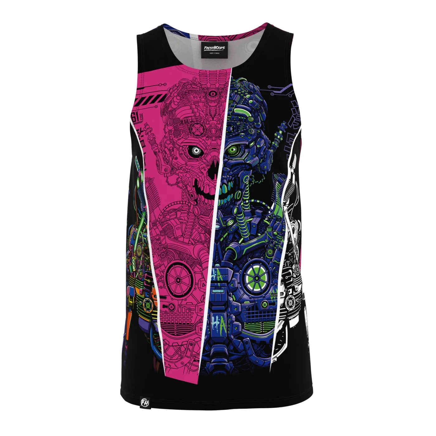 Robotic Skull Tank Top