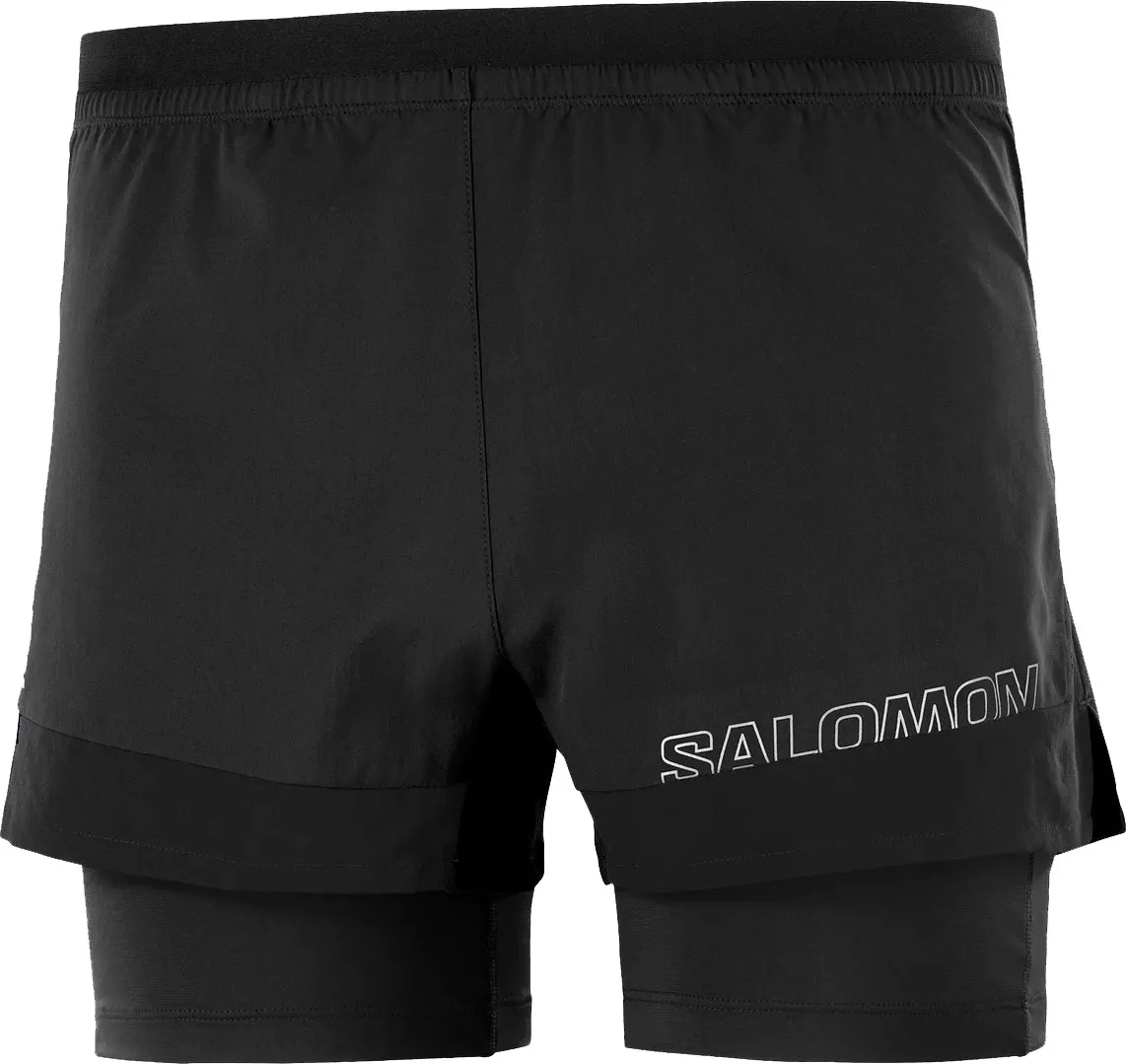 Salomon Men's Cross 2in1 Shorts Deep Black | Buy Salomon Men's Cross 2in1 Shorts Deep Black here | Outnorth