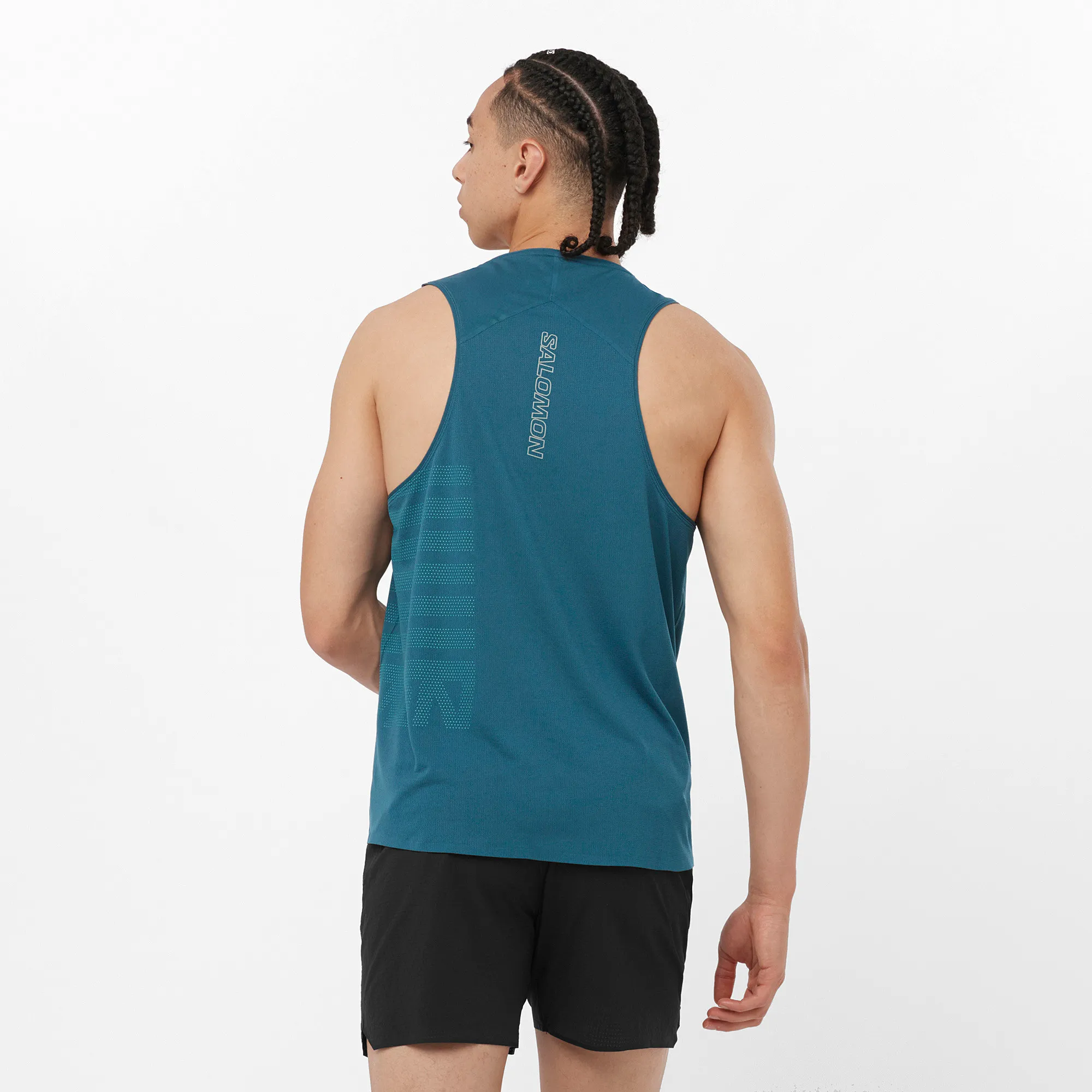 Salomon Men's Sense Aero Graphic Tank Top Deep Dive | Buy Salomon Men's Sense Aero Graphic Tank Top Deep Dive here | O