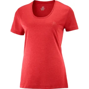 Salomon Women's Agile SS Tee Red Chili/Heather/Scarlet | Buy Salomon Women's Agile SS Tee Red Chili/Heather/Scarlet he